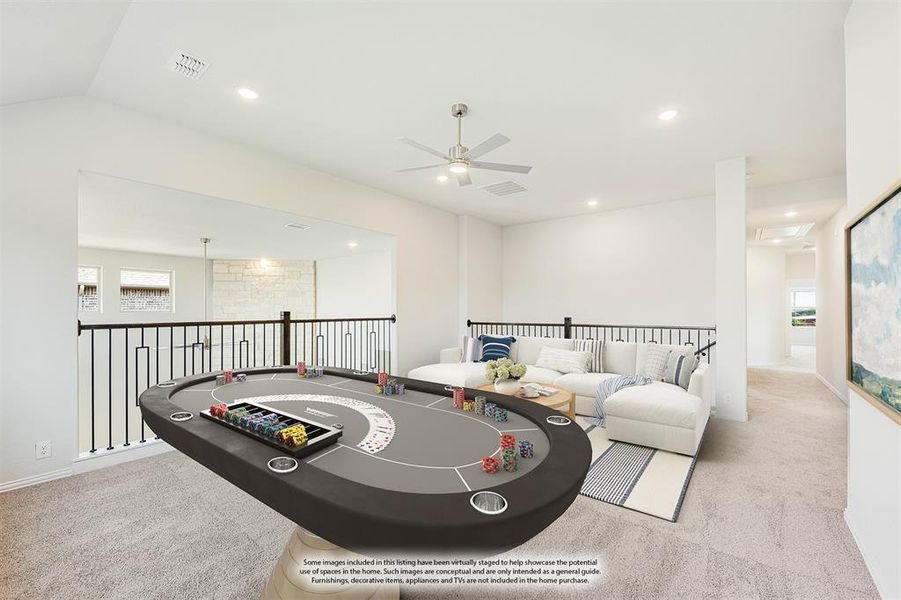 Furnished interior view inside a new home in Mockingbird Heights Classic 60, Midlothian (Image 12).