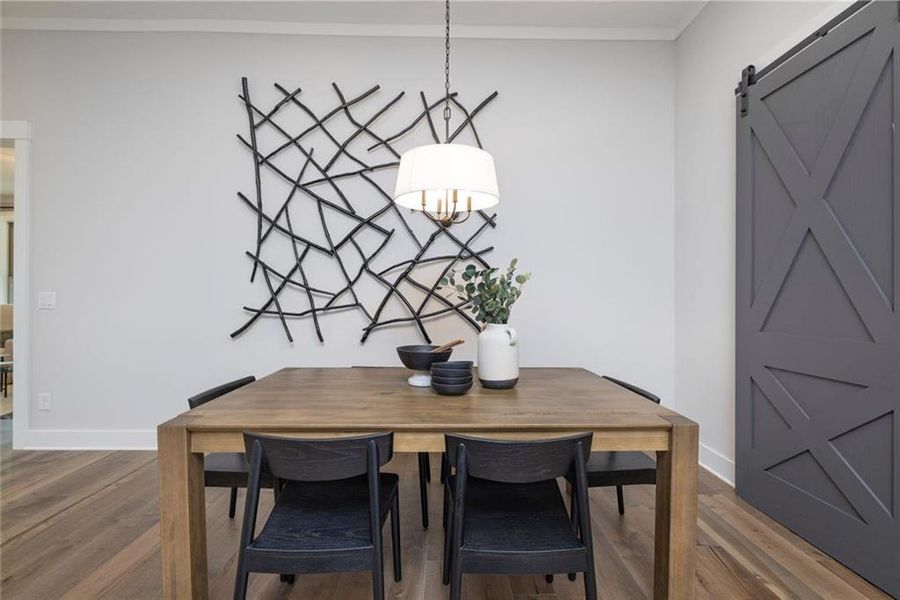 Furnished interior view inside a new home in Soleil Belmont Park, Canton (Image 41).