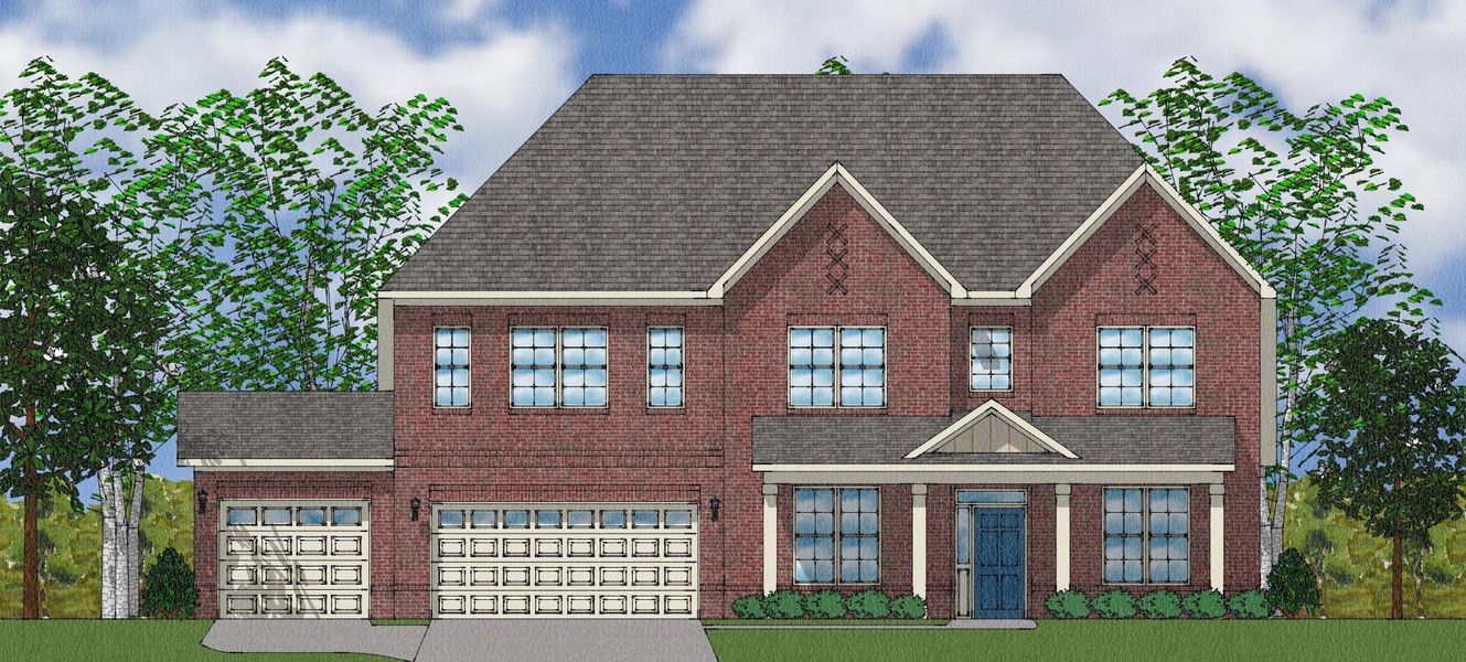 Representative exterior photo of a completed home built from the Livingston - Elite Collection by Mungo Homes in Walnut Grove, Easley, SC (Image 4).