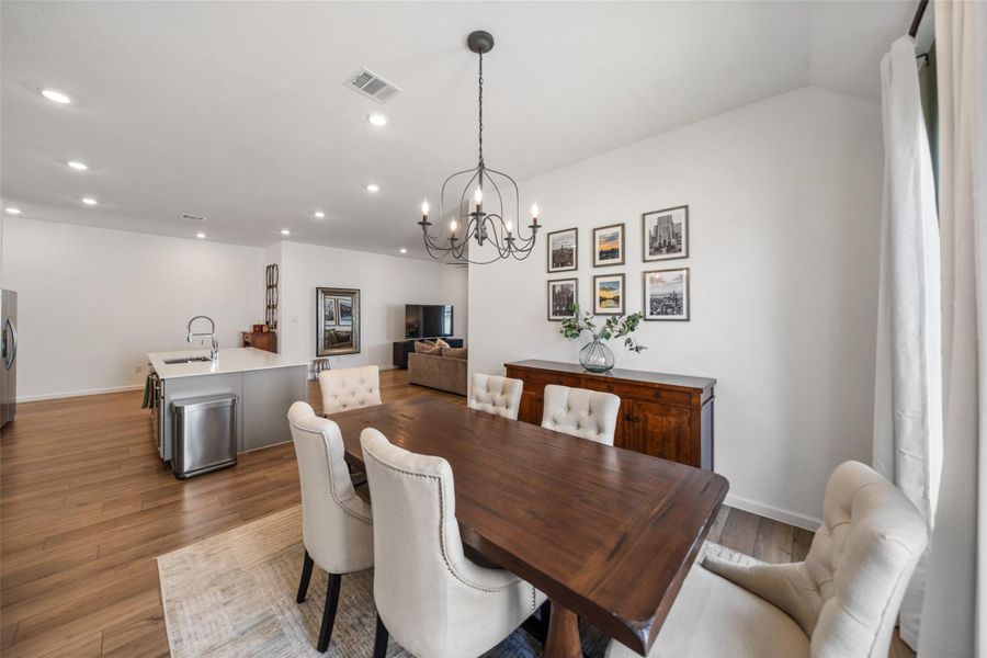 Furnished interior view inside a new home in Pomona, Manvel (Image 34).