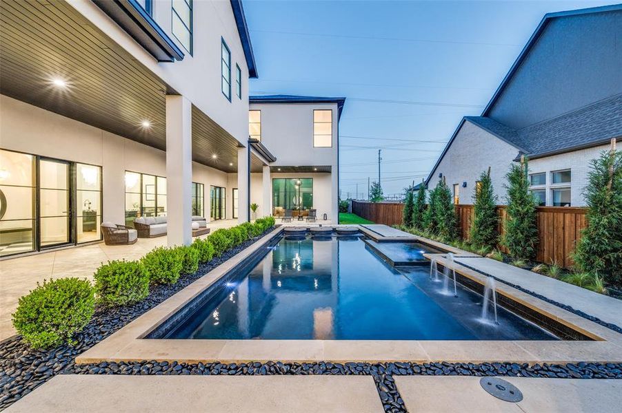 Exterior details and patio area of a home in , Frisco (Image 2). Exterior details and patio area of a home in , Frisco (Image 2).