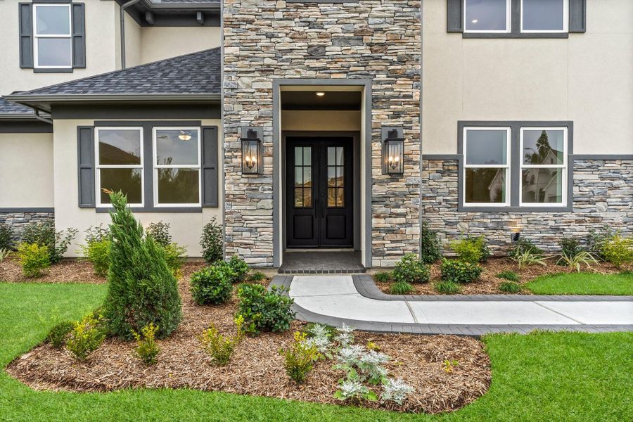 Exterior details and patio area of a home in , Spring (Image 25). Exterior details and patio area of a home in , Spring (Image 25).
