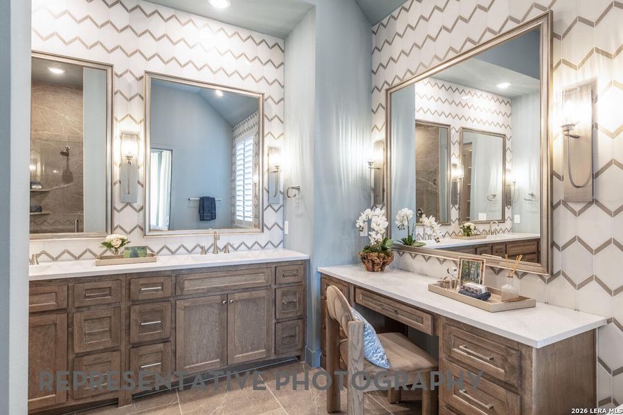Furnished interior view inside a new home in Briggs Ranch, San Antonio (Image 16).