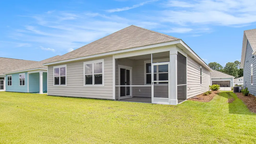 Exterior details and patio area of a home in Auberon Woods, Conway (Image 3).