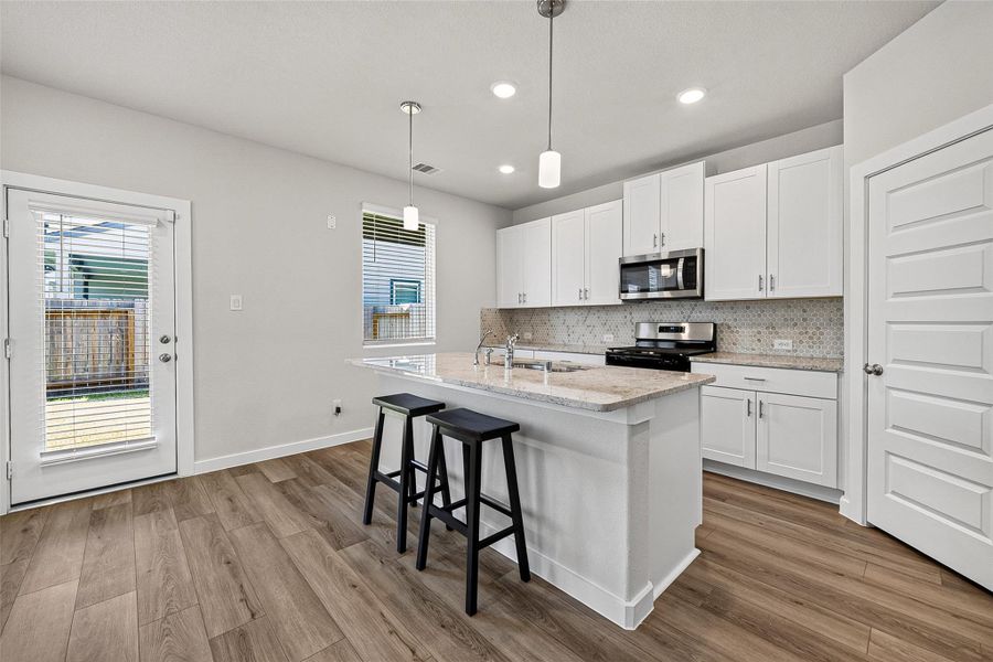 Furnished interior view inside a new home in Park Row Village, Houston (Image 18). Furnished interior view inside a new home in Park Row Village, Houston (Image 18).