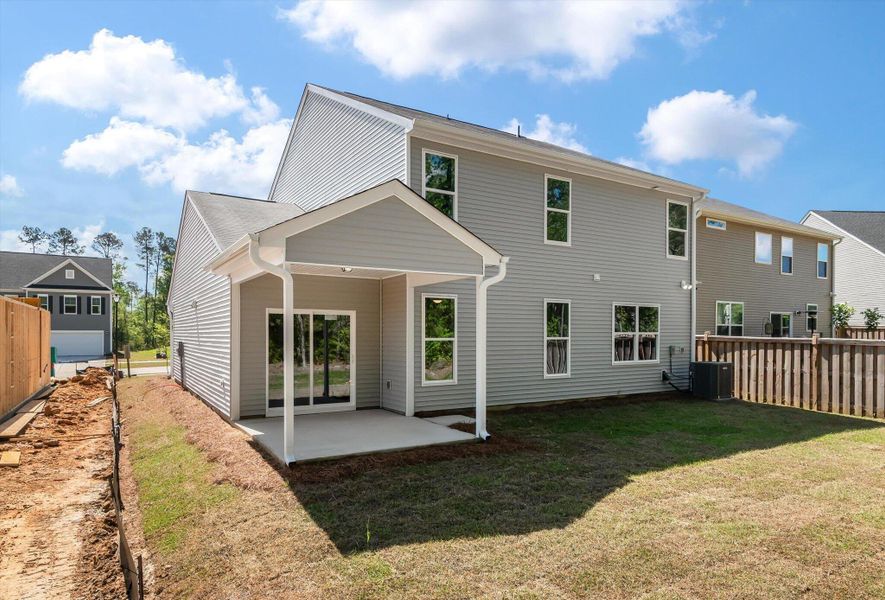 Exterior details and patio area of a home in Parker's Preserve, Ridgeville (Image 16).