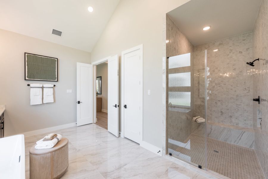 Representative furnished interior of a home built from the Camden by Tri Pointe Homes in Bridgeland, Cypress (Image 36).