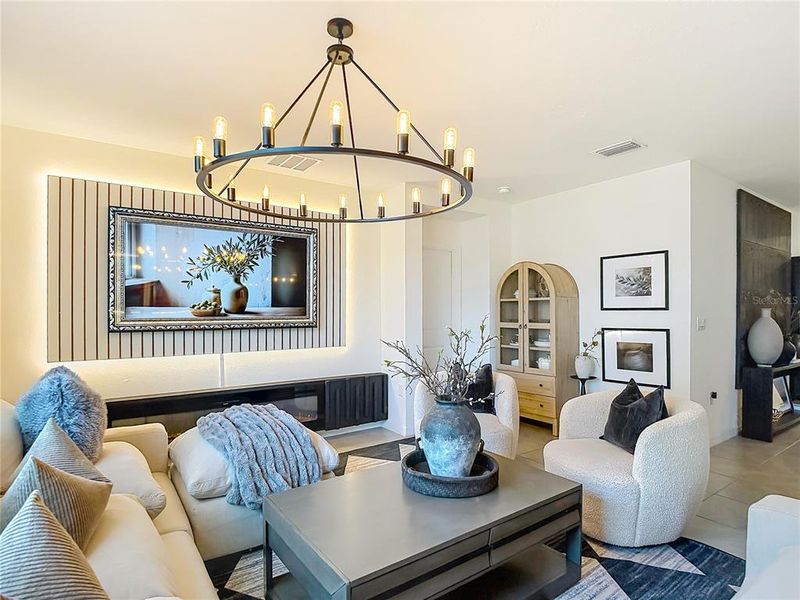 Furnished interior view inside a new home in , San Antonio (Image 59).