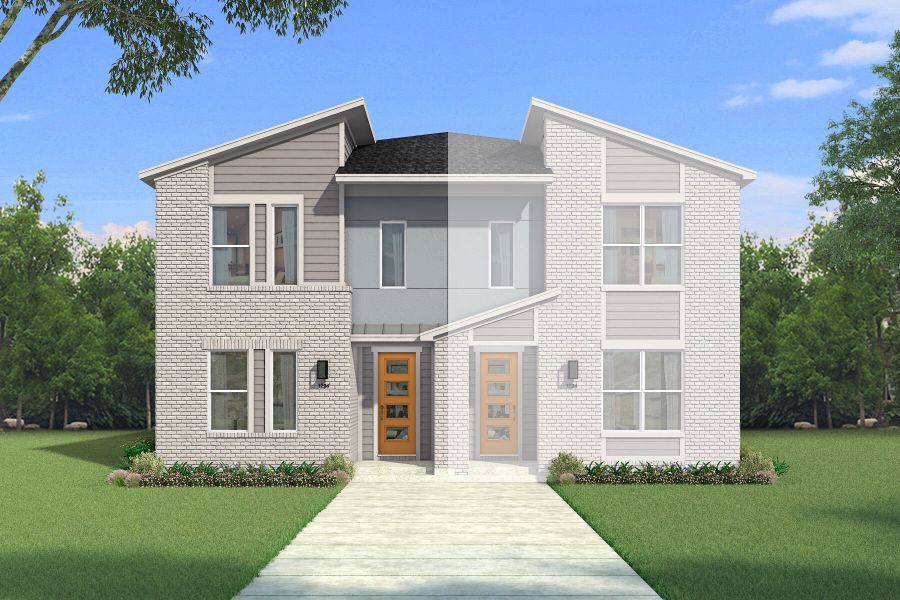 Representative exterior photo of a completed home built from the Carlisle by Mattamy Homes in Collin Creek, Plano, TX (Image 5).