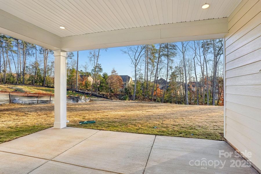 Covered Patio at Basement