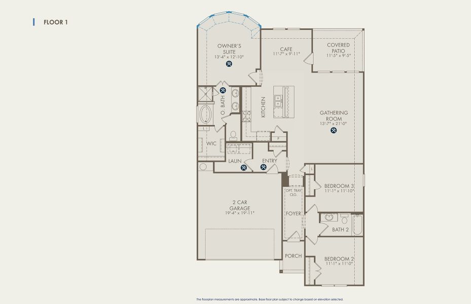 Dayton Floor Plan, Quick Move-In Home, Floor 1