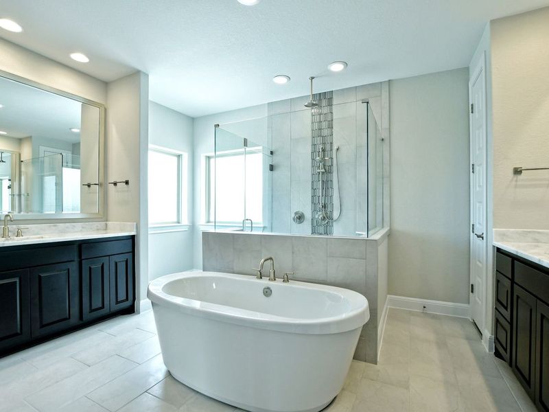 Representative furnished interior of a home built from the Madera II by Giddens Homes in Scofield Farms Estates, Georgetown (Image 230).