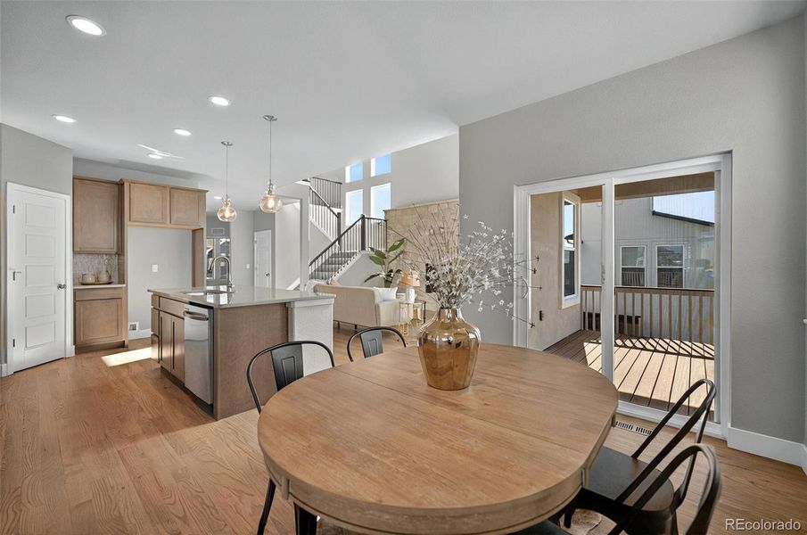 Furnished interior view inside a new home in , Colorado Springs (Image 17). Furnished interior view inside a new home in , Colorado Springs (Image 17).