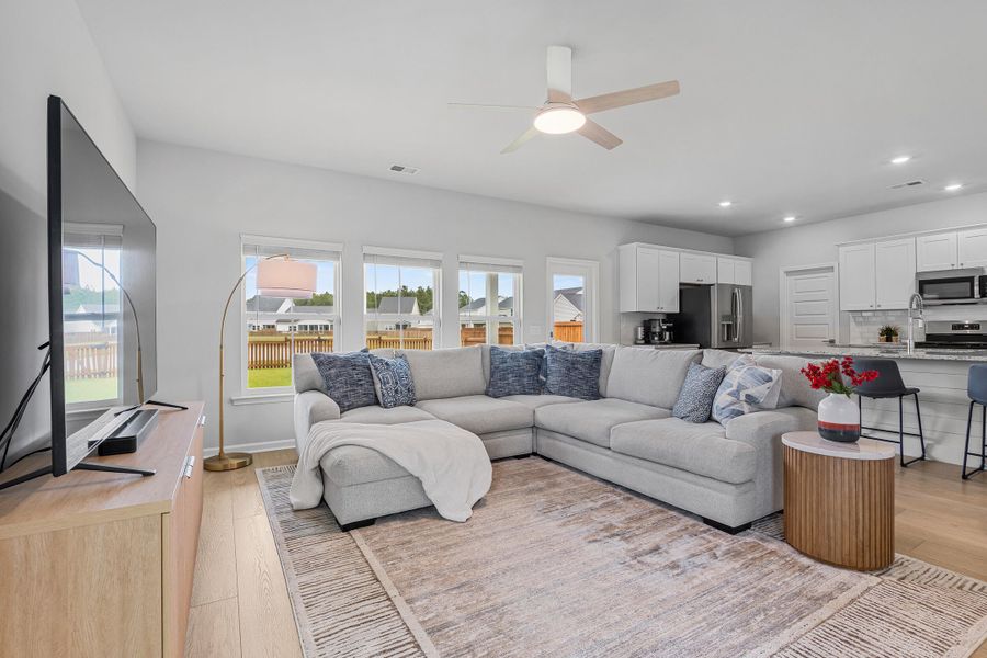 Furnished interior view inside a new home in Heron's Walk at Summers Corner, Summerville (Image 32).