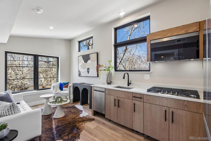 Furnished interior view inside a new home in , Denver (Image 25).