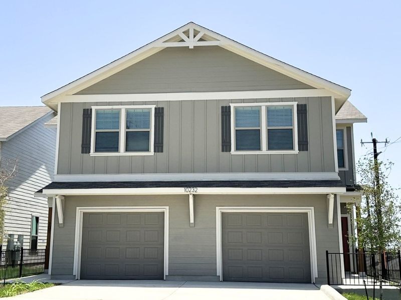 Representative exterior photo of a completed home built from the Denman by Rosehaven Homes in Magnolia Village North, San Antonio, TX (Image 3). Representative exterior photo of a completed home built from the Denman by Rosehaven Homes in Magnolia Village North, San Antonio, TX (Image 3).