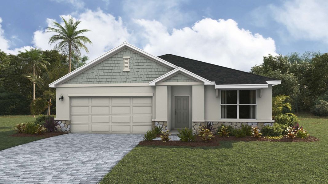 Representative exterior photo of a completed home built from the Aria by D.R. Horton in Legacy Preserve, Parrish, FL (Image 16).