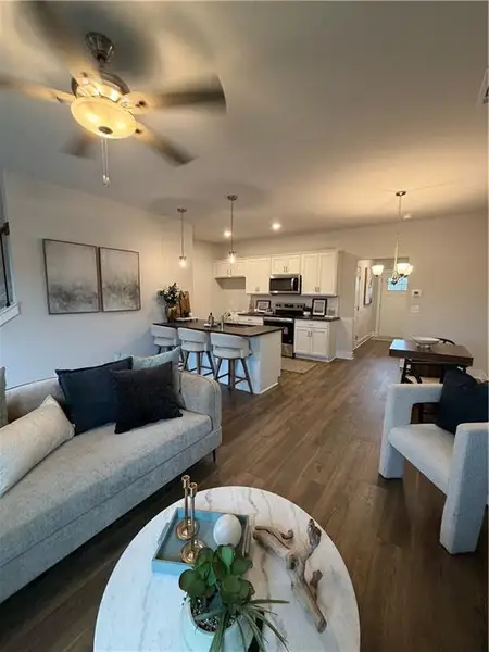 Furnished interior view inside a new home in , Cartersville (Image 3).