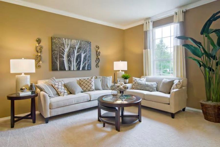 Photo of Centex model home with same floor plan, not of actual home listed.