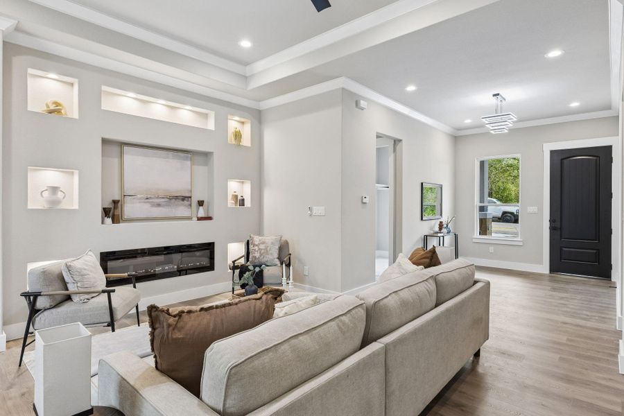 Furnished interior view inside a new home in , Bastrop (Image 15).