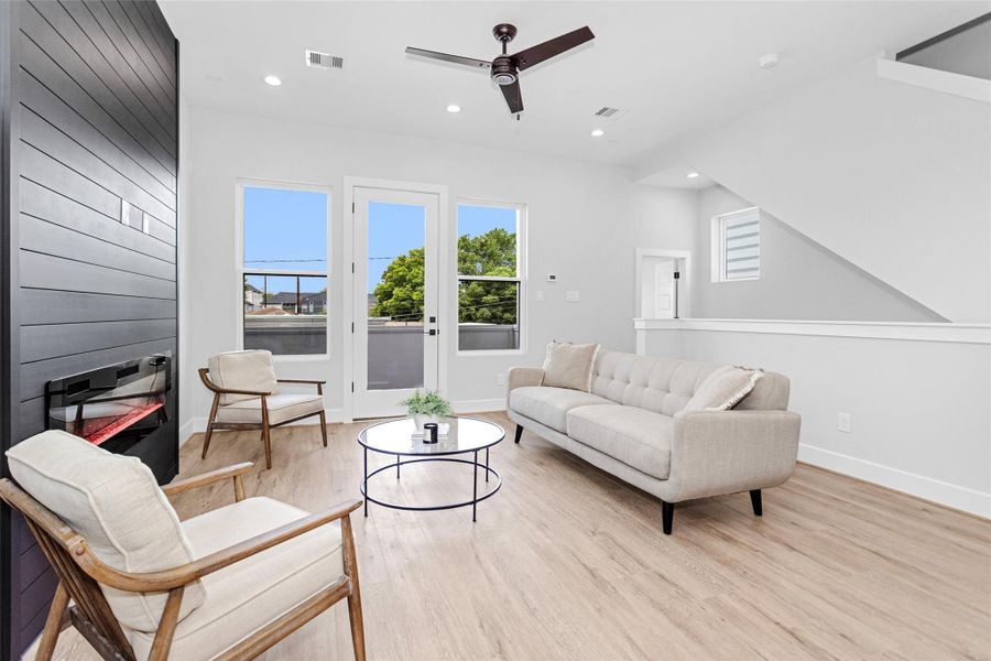 Furnished interior view inside a new home in , Houston (Image 30).
