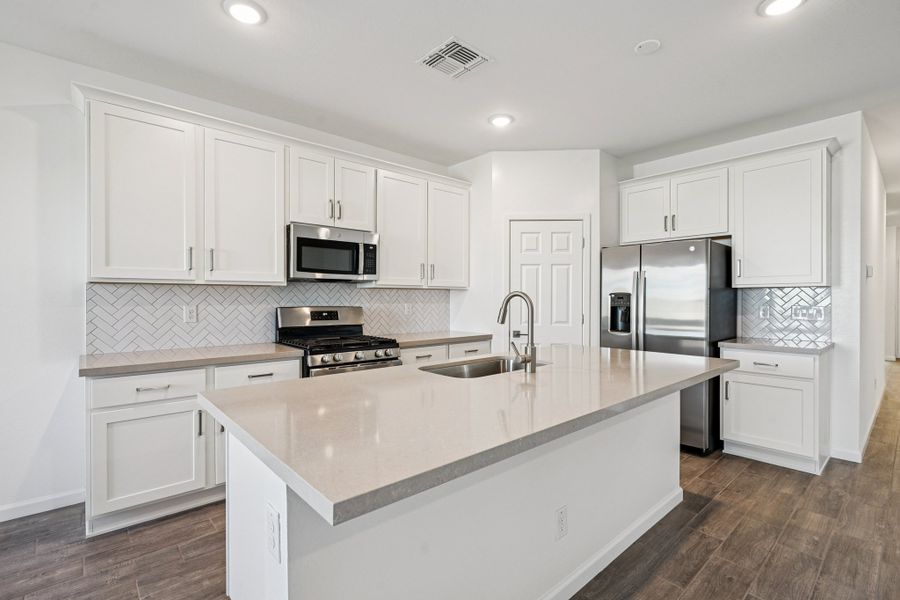 Kitchen featuring the Timeless Collection. Options and finishes may vary by community.