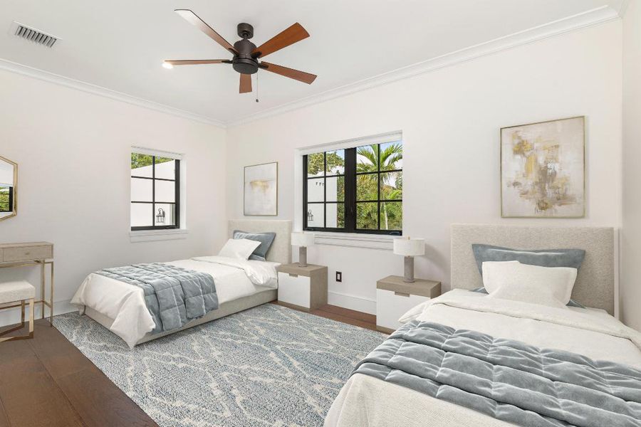 Bedroom 3 virtually staged Bedroom 3 virtually staged