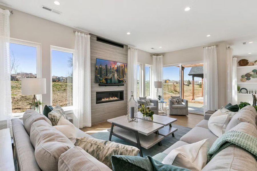 Furnished interior view inside a new home in Pelican Shores at Water Valley, Windsor (Image 24). Furnished interior view inside a new home in Pelican Shores at Water Valley, Windsor (Image 24).