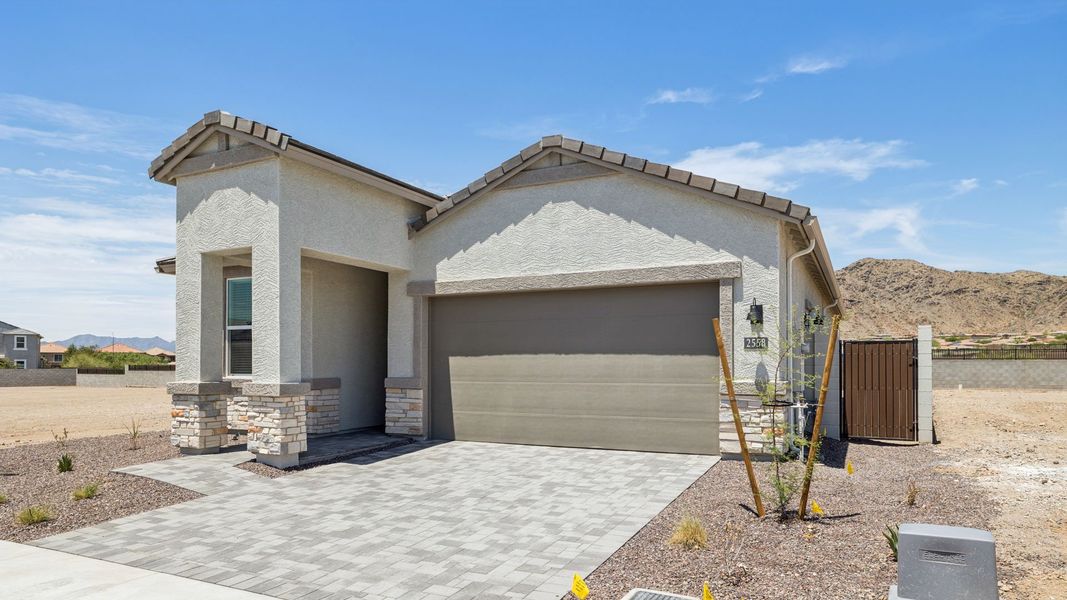 Front exterior of a new home in Upper Canyon, Phoenix, AZ, highlighting curb appeal (Image 20).