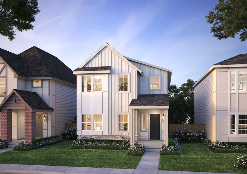 Representative exterior photo of a completed home built from the Tabor by Risewell Homes in Elevon, Lavon, TX (Image 4).