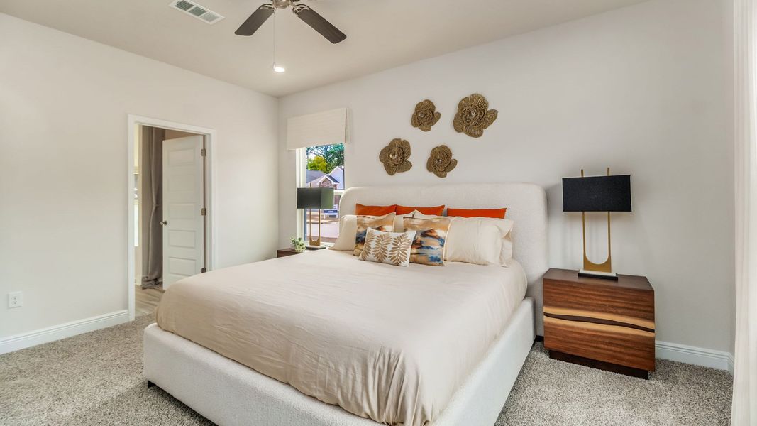 Furnished interior view inside a new home in Magnolia at the Bluffs Phase 3, Freeport (Image 15).