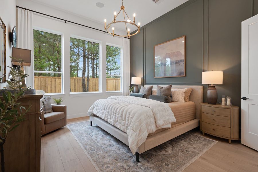 Representative furnished interior of a home built from the Hampton – 50′ Lot by Chesmar Homes in Lakes of Cane Island, Katy (Image 8).