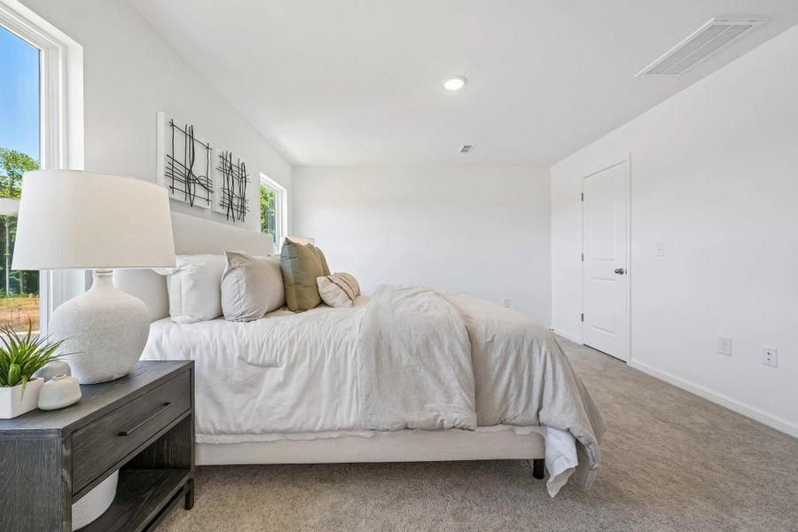 Furnished interior view inside a new home in Towns at Crescent Mills, Wilson's Mills (Image 23).