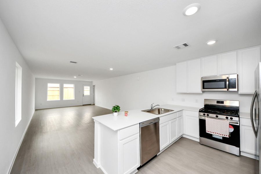 Furnished interior view inside a new home in Anniston, Katy (Image 6). Furnished interior view inside a new home in Anniston, Katy (Image 6).