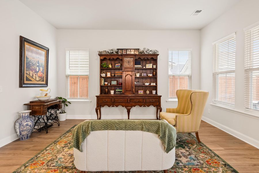 Furnished interior view inside a new home in Sweetgrass at Summers Corner, Summerville (Image 30).