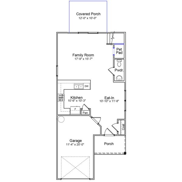 2D floor plan layout of this home in Ellington, Elgin, SC (Image 2).