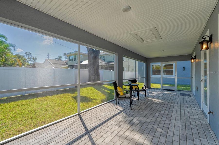 Exterior details and patio area of a home in , Tampa (Image 26).