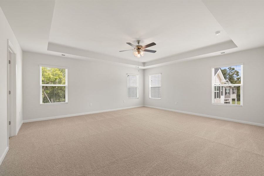 Representative unfurnished interior of a home built from the Mansfield by D.R. Horton in Southwind Village, Evans (Image 26).