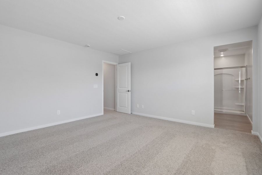 A room with white walls.