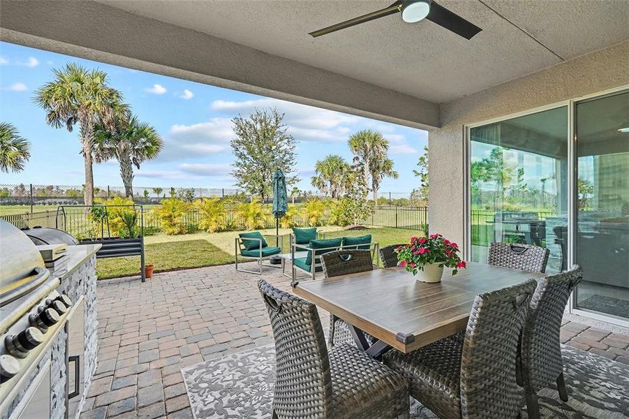 Exterior details and patio area of a home in , Wesley Chapel (Image 3). Exterior details and patio area of a home in , Wesley Chapel (Image 3).