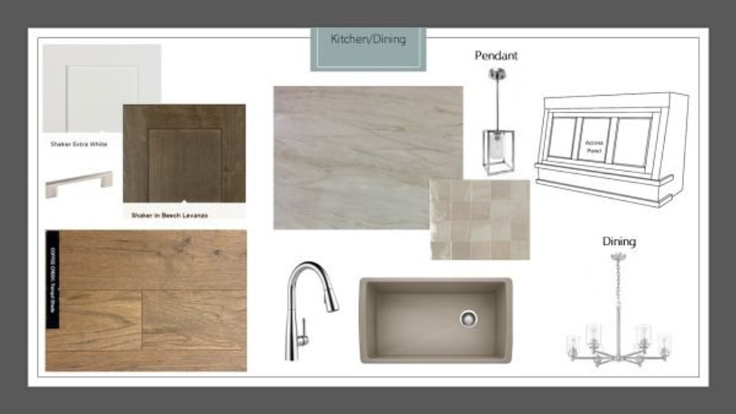 Sample of building materials used in homes in Rio Vista at Kelly Ranch, Aledo (Image 23).