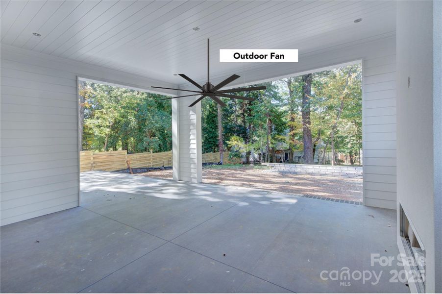 Ample covered porch for entertaining Ample covered porch for entertaining