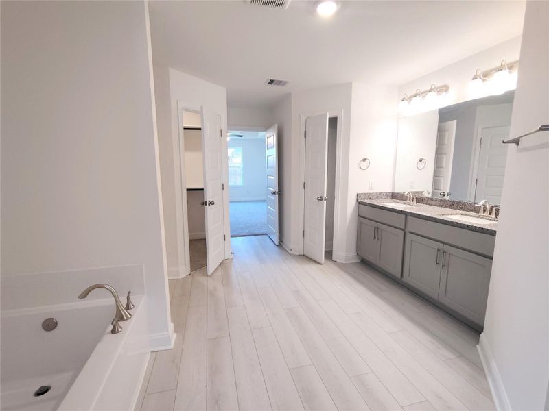 Primary Bathroom with Double closets Primary Bathroom with Double closets