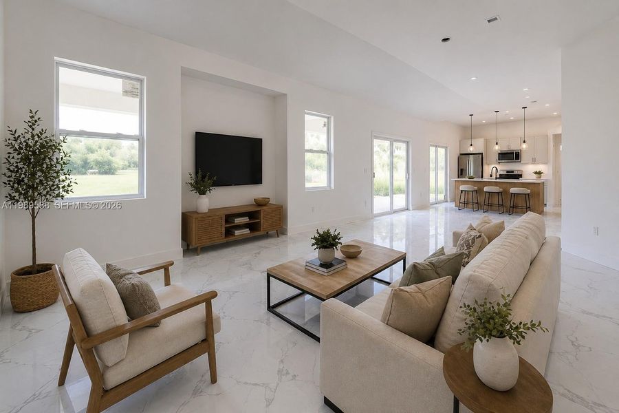 Furnished interior view inside a new home in , Lehigh Acres (Image 12).