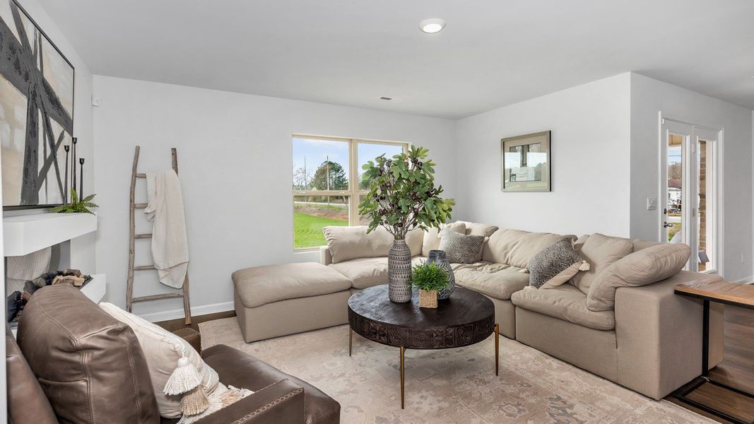 Representative furnished interior of a home built from the Kerry by D.R. Horton in Bailey Park, Fayetteville (Image 17).