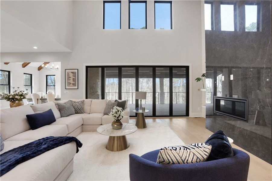 Furnished interior view inside a new home in , Milton (Image 17).