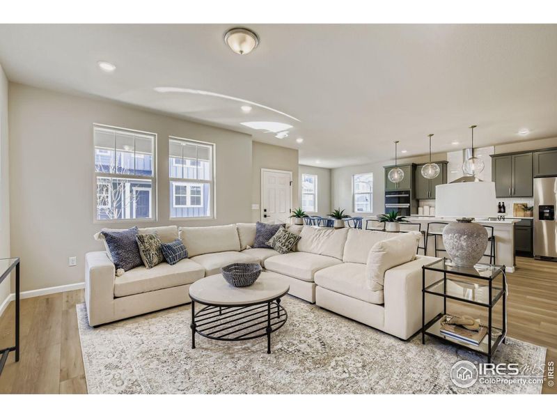 Functional open floor plan