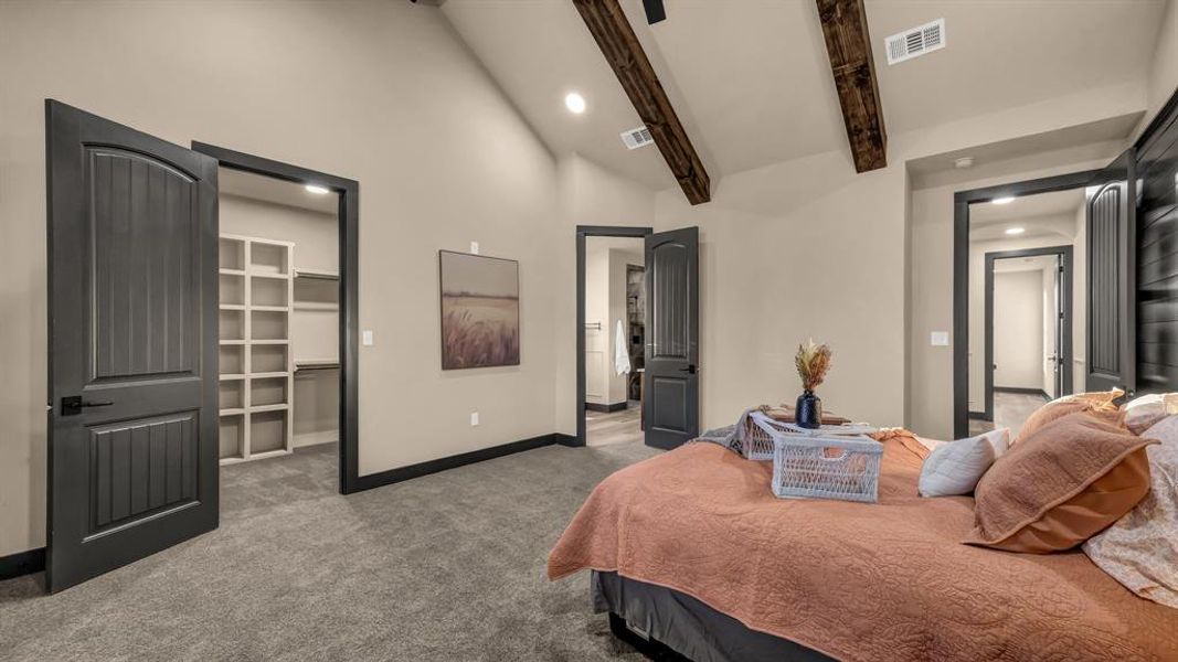 Furnished interior view inside a new home in Saddle Crest Estates, Weatherford (Image 27).
