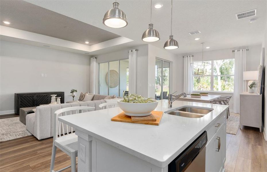 Furnished interior view inside a new home in Waterstone at Halifax Plantation, Ormond Beach (Image 9).