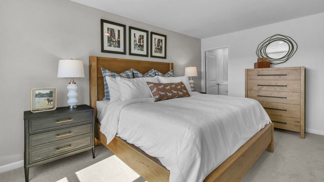 Furnished interior view inside a new home in The Townes at Hunter Hill, Rocky Mount (Image 18).